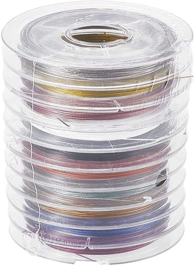 DIY Crafts Shade No # 10, Silver, TigerTail Rolls 0.38 mm Diameter 148-164 ft Tiger Tail Beading Wires Bright Bead Stringing Wires Stainless Ste (Shade No # 10, Silver) - Image 2
